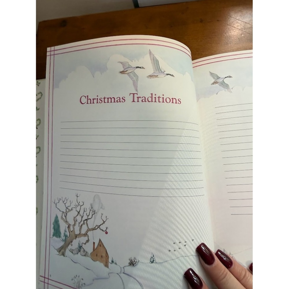 VTG Christmas Keepsake Kids Holiday Traditions Memories Book and VTG Cookbook - Picture 10 of 16
